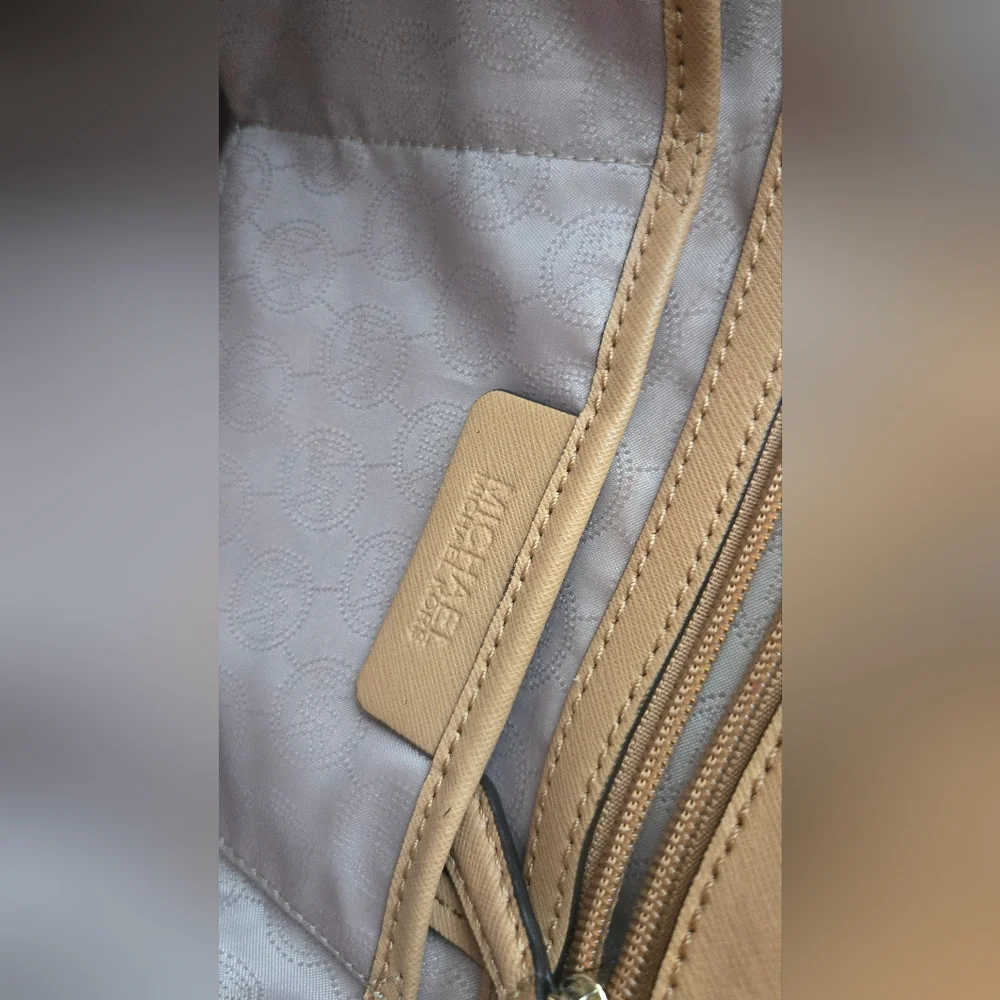 Michael Kors Tan and Black Women's Bag